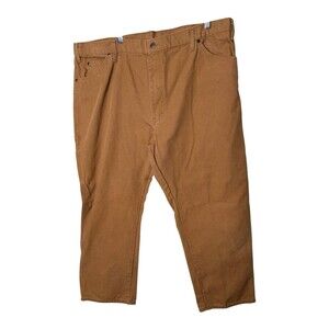 Dickies Men's Brown Duck Carpenter Work Pants 42x30 Loose Fit Utility Jeans